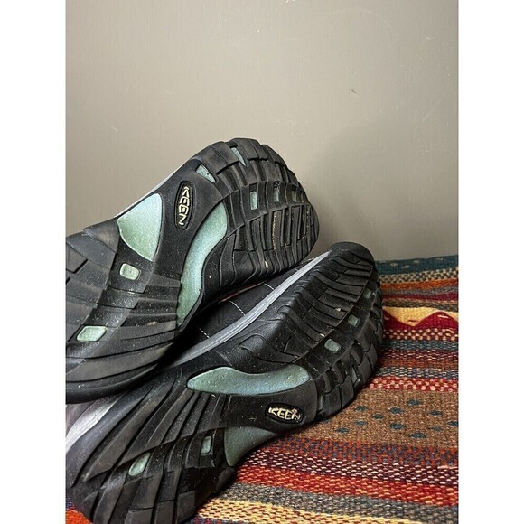 KEEN Women's Black Gray Leather Lace-Up Presidio Oxfords Sneaker Sz 9 - Picture 7 of 8